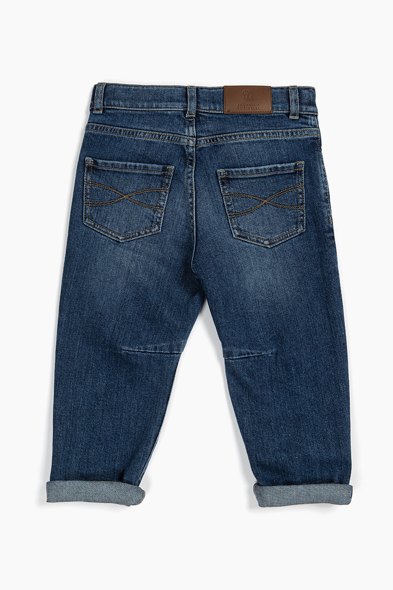 Деним 'Vintage' Brunello Cucinelli Kids 8-10